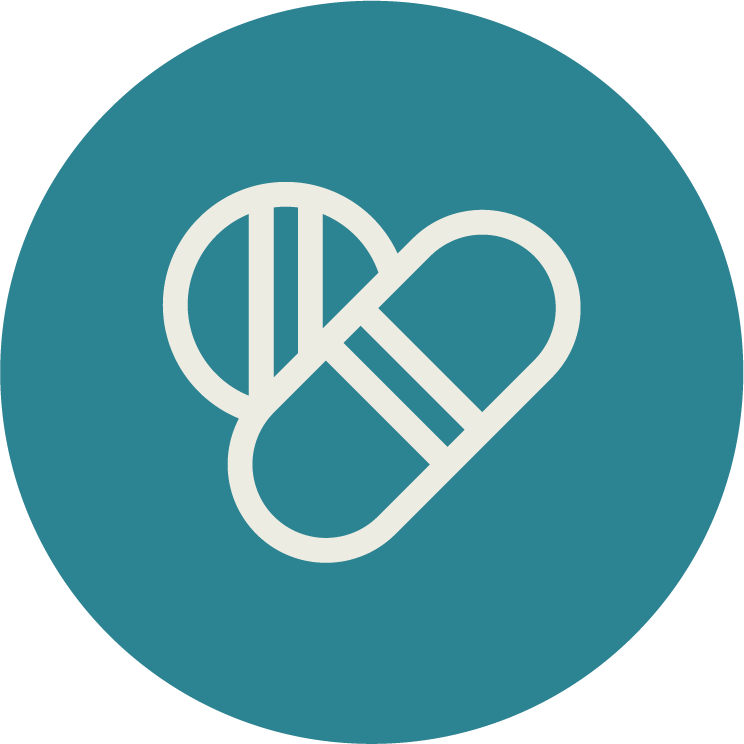 Medication and catheter care icon